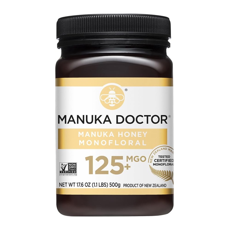 Manuka Doctor - Mgo 125+ Manuka Honey Monofloral, 100% Pure New Zealand Honey. Certified. Guaranteed. Raw. Non-Gmo (17.6 Oz)
