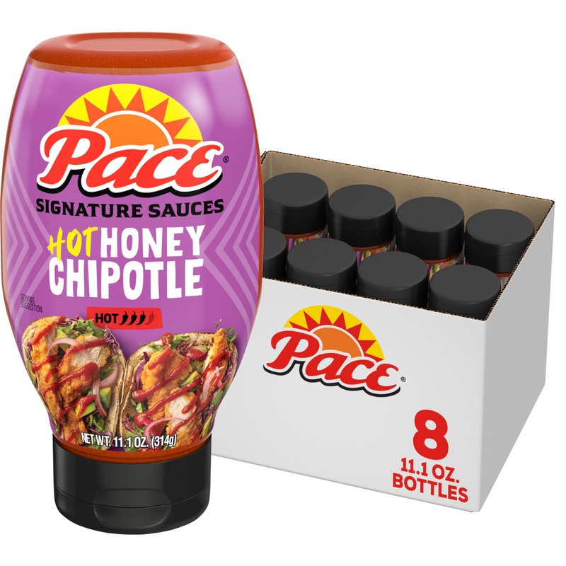 Pace Hot Honey Chipotle Signature Sauce, 11.1 Oz (8 Pack)
