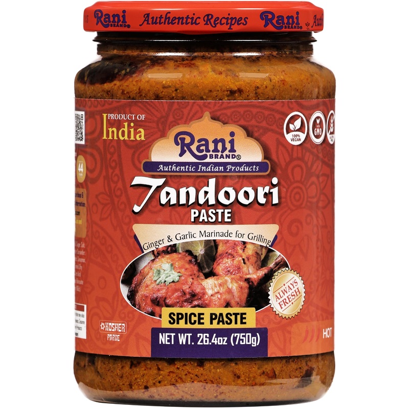 Rani Tandoori Paste (No Colors) 26.5Oz (750G) Glass Jar ~ For Tandoori Chicken, Chicken Tikka, Paneer Tikka | All Natural | Non-