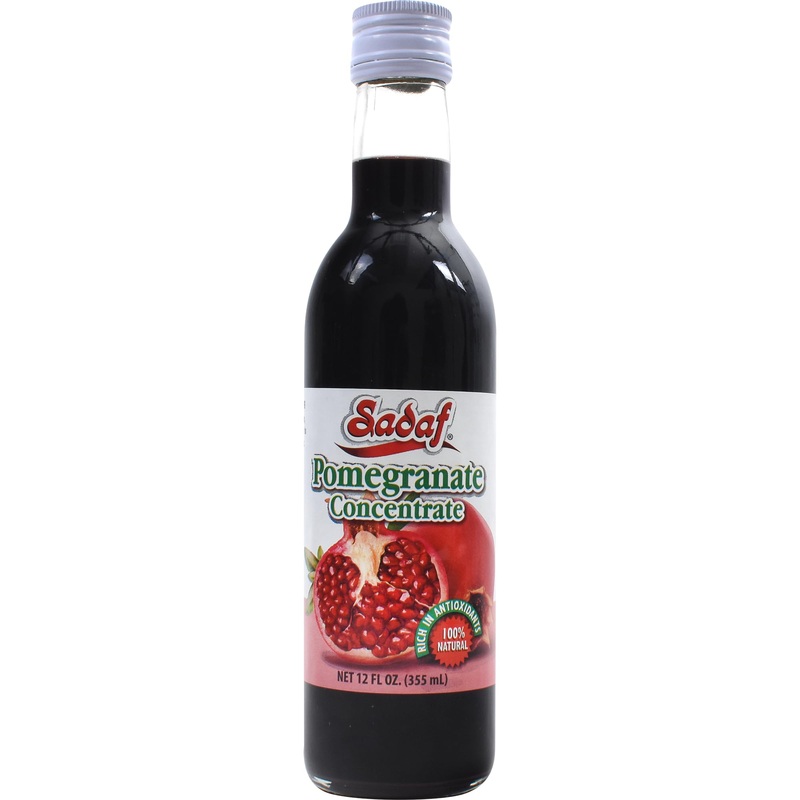 Sadaf Pomegranate Concentrate - 100% Pure Pomegranate Concentrate For Cooking & Food Flavoring - Pomegranate Molasses - Dark Red