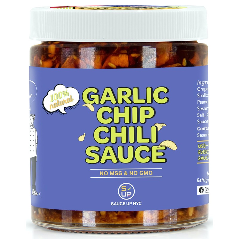 Sauce Up Original Garlic Chip Chili Sauce | Original Flavor | All-Natural, Keto, Gluten-Free, No Msg | Fried Garlic, Mexican Chi