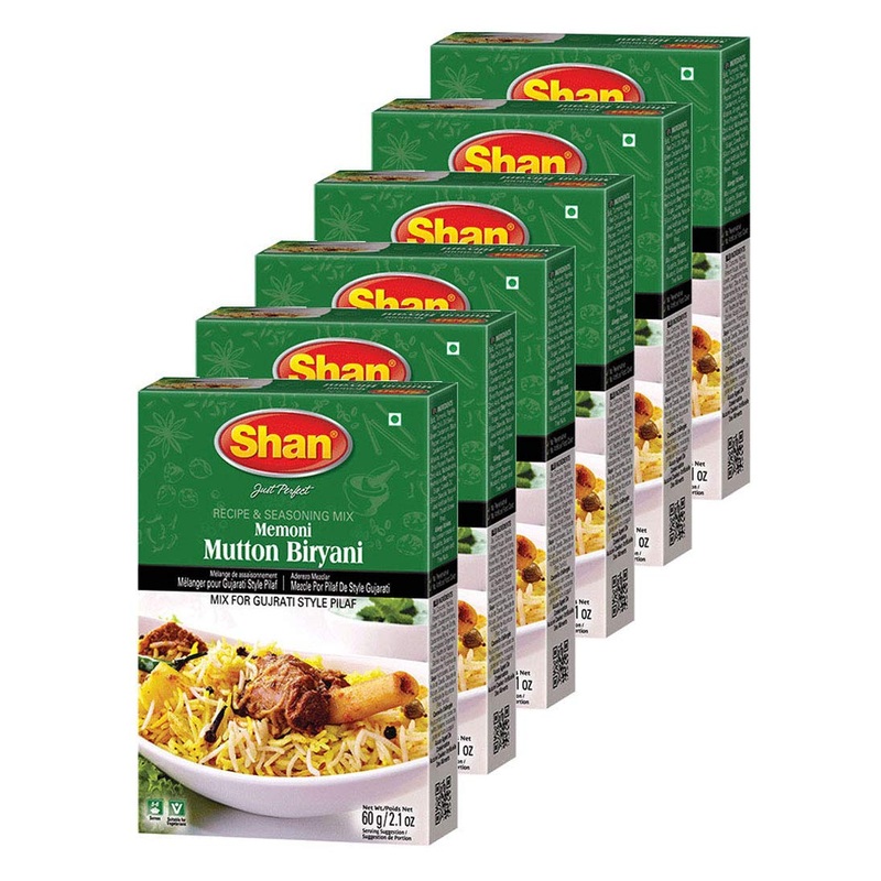 Shan Memoni Mutton Biryani Masala 2.11 Oz (60G) - Gujarati Style Biryani Spice Mix For Authentic Mutton Pilaf - Biryani Masala P