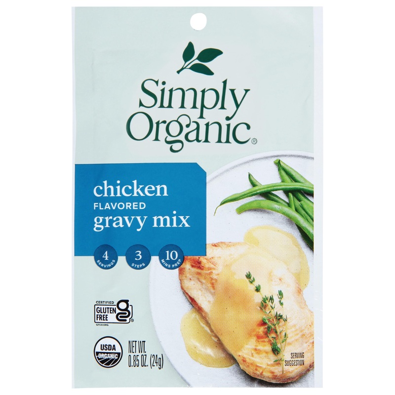 Simply Organic Organic Chicken Gravy Mix, 0.85 Oz