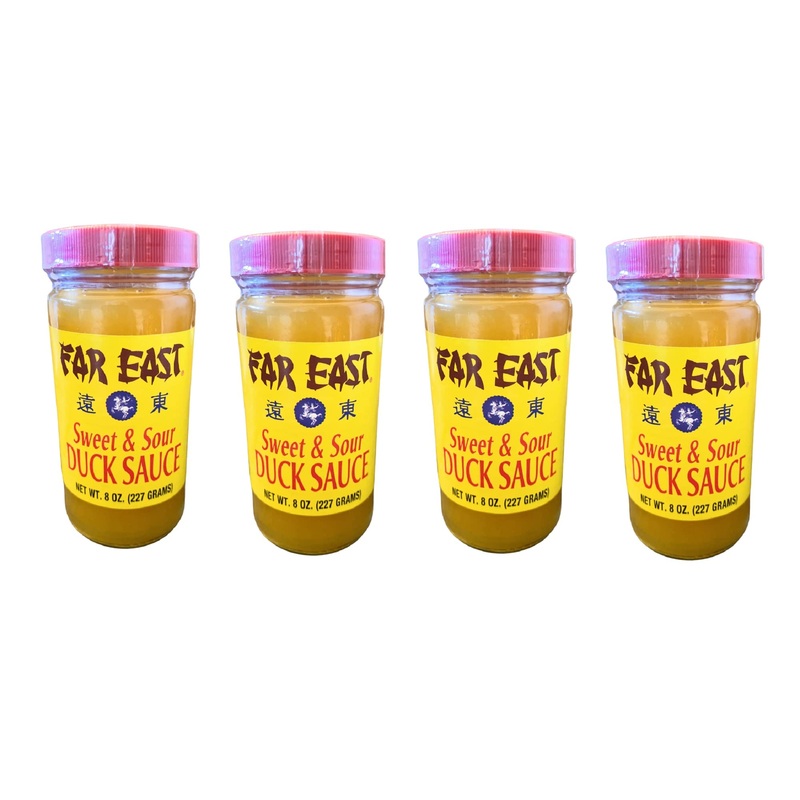 Sweet & Sour Sauce - 8 Ounce Jar Of Chinese Duck Sauce Authentic Asian Sauce Duck (4-Pack)