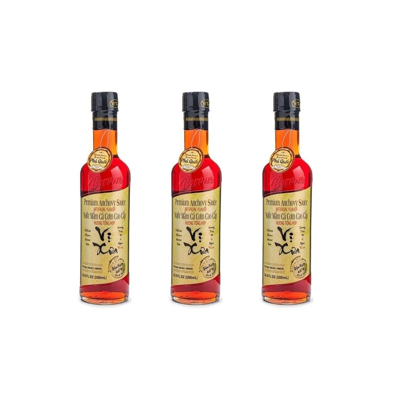 3 Packs - Premium Anchovy Sauce 40N - Nuoc Mam Ca Com Cao Cap Vi Xua 40N - 500Ml