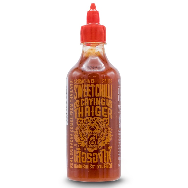 Crying Thaiger Sriracha Sweet Chili Sauce In Squeeze Bottle 18.9 Ounce, Vegan, Gluten Free, Non-Gmo, From Thailand (Pack Of 1)