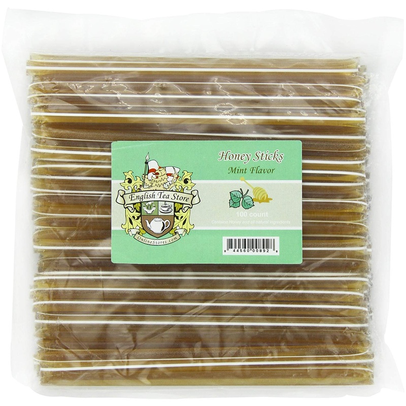 English Tea Store Honey Sticks, Mint, 100 Count