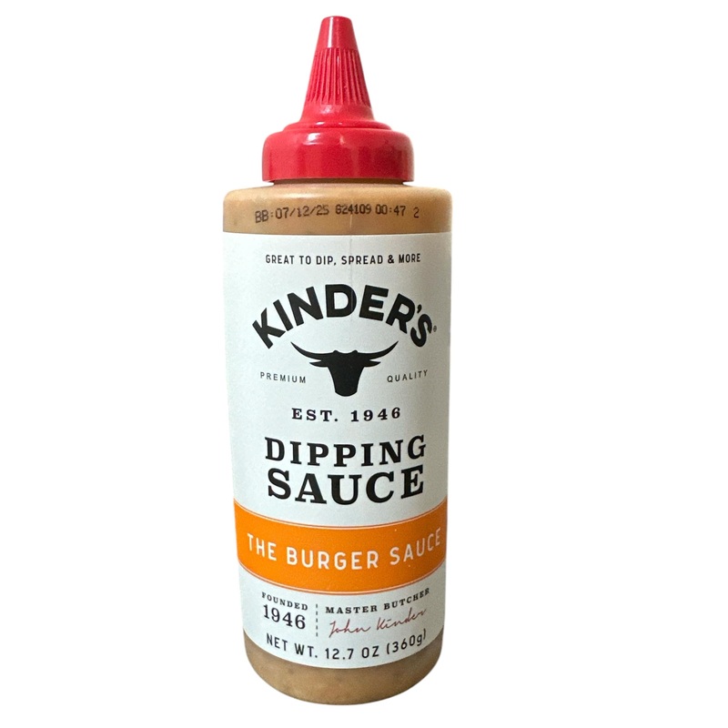 Kinder'S Premium Quality The Burger Sauce Dipping Sauce, 12.7 Oz Bottle