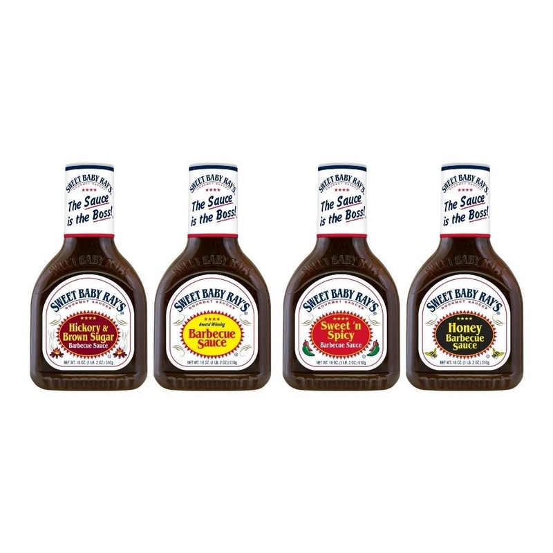 Sweet Baby Ray'S Varierty Pack, 1 Original Barbecue Sauce, 18 Oz, Hickory And Brown Sugar Barbecue Sauce, 18 Oz, Sweet N Spicy B