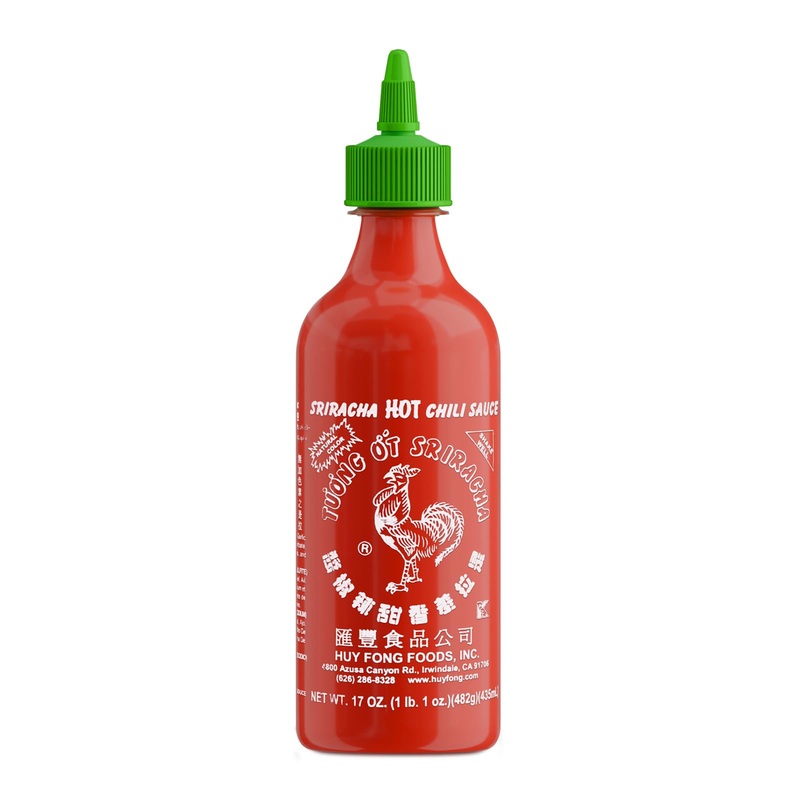 The Original Huy Fong Sriracha, 17 Oz Rooster Sriracha Chili Sauce, Spicy Flavor Hot Sauce W/Chili Pepper,Pack Of 1