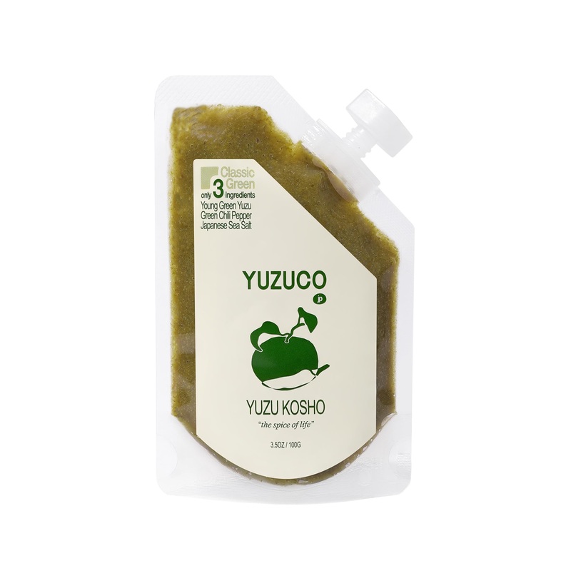 Yuzuco - Yuzu Kosho - 3.5Oz (100G) - Loved By Chefs - Citrus, Salt And Spice - Classic Green - Made In Japan