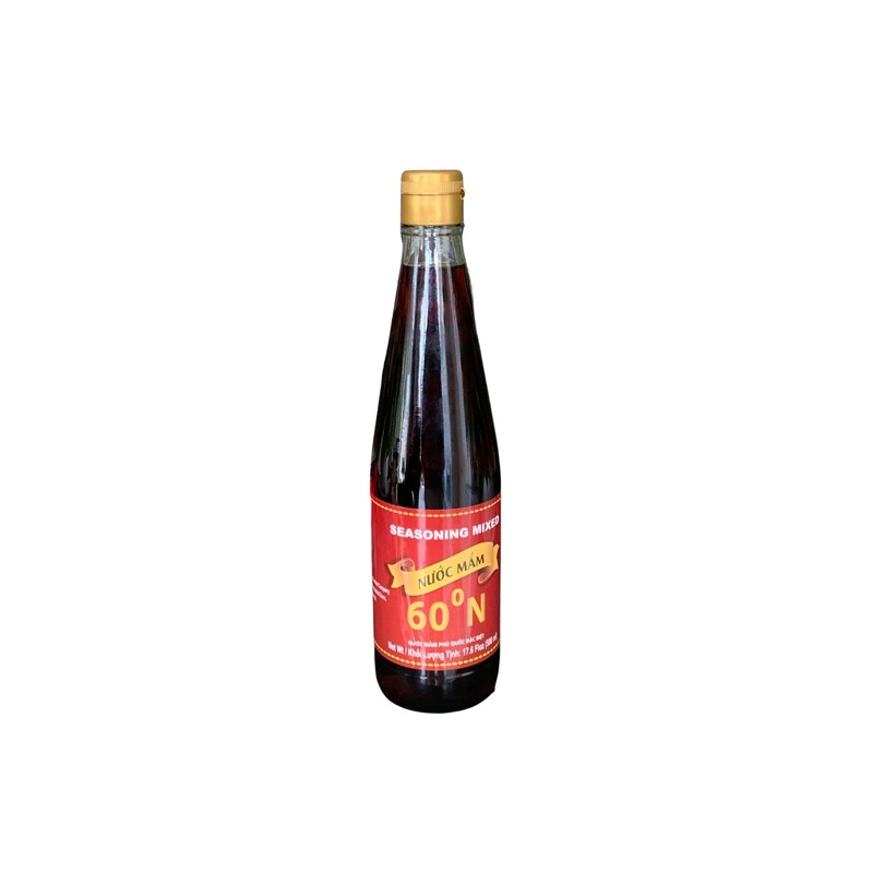 1 Pack - 60N Phu Quoc Premium Fish Sauce - Nuoc Mam Phu Quoc Dam Dac 60 Do Dam - 17 Oz