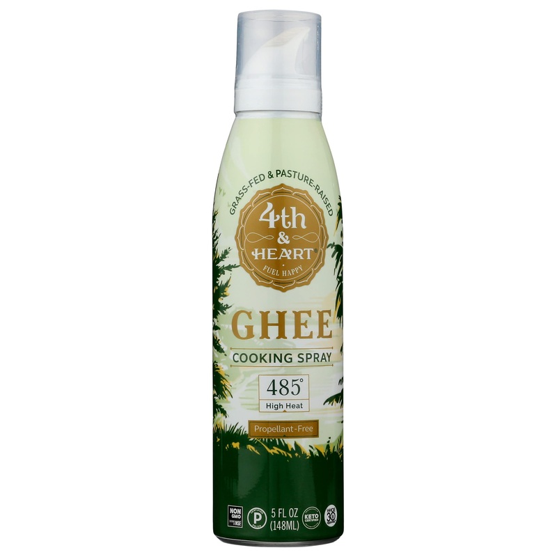 4Th & Heart Original Ghee Oil Cooking Spray, Non Gmo, 5 Fluid Ounces (Pack Of 6)