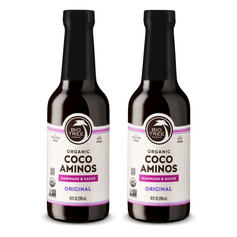 Big Tree Farms Organic Coco Aminos - Liquid Coconut Aminos, Soy-Free Sauce, Low Sodium, Soy Alternative, Gluten Free, Kosher, Wa