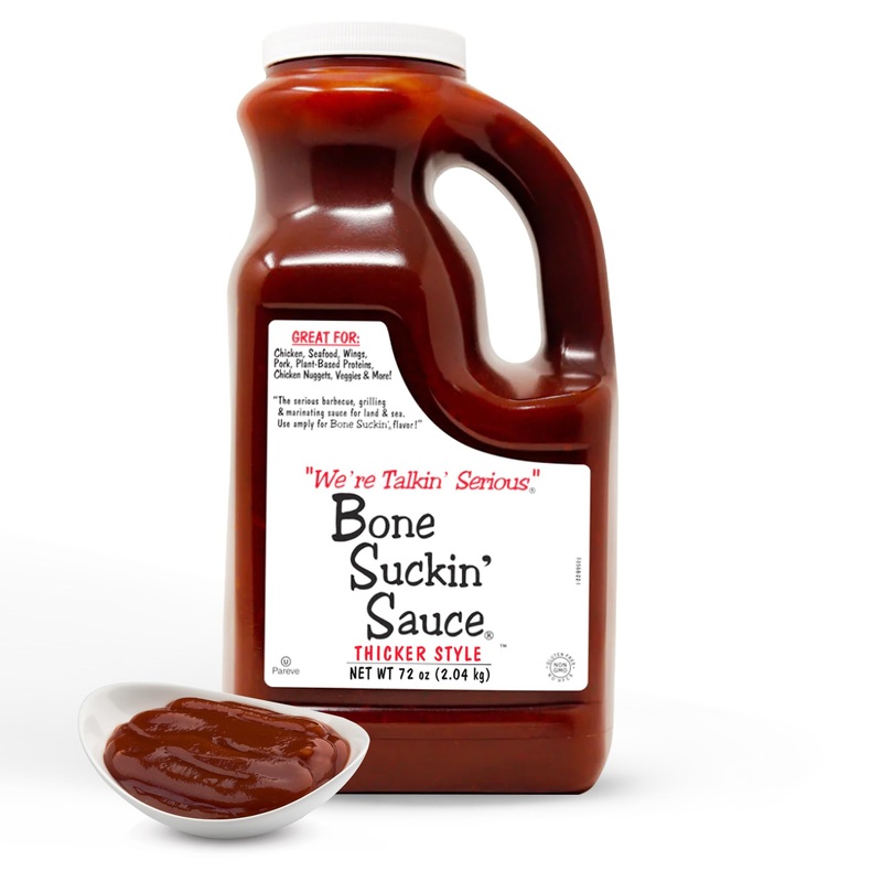 Bone Suckin' Sauce Sweet Southern Thick Bbq Sauce, Gluten-Free, Non-Gmo, Kosher, Thick Barbecue Sauce Sweetened With Cane Sugar