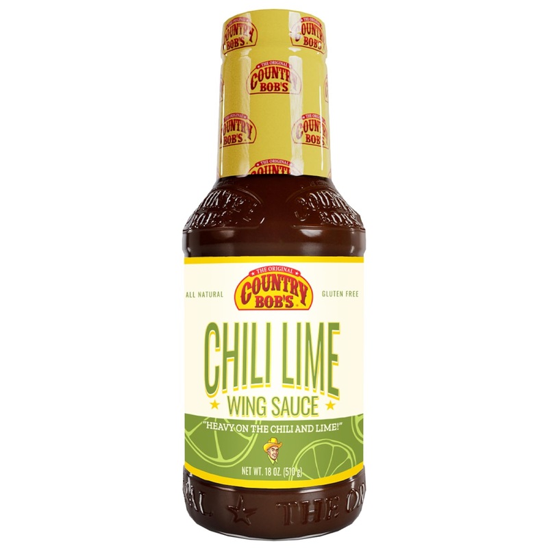 Country Bob'S Chili Lime Wing Sauce - Zesty & Spicy Flavor, Made With Pure Ingredients, Small Batch Crafted, Ideal For Wings, Ho