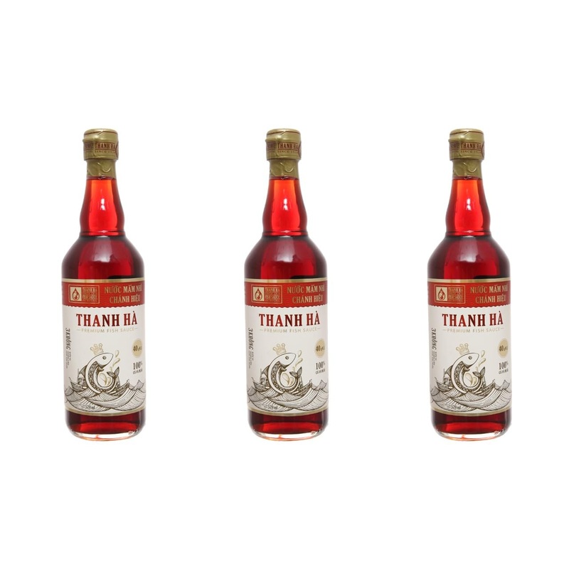 Fish And Soy Sauce (510Ml - Thanh Ha Fish Sauce 40N, 3 Packs)