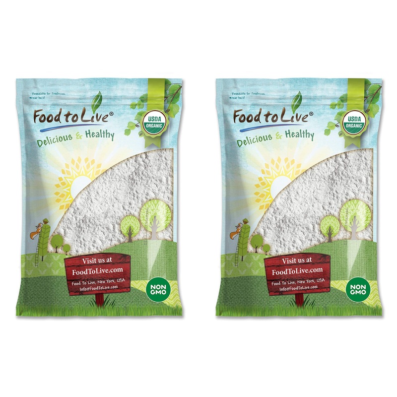 Food To Live Organic Potato Starch, 16 Pounds - Unmodified Powder, Non-Gmo, Pure Flour, Kosher, Vegan, Bulk, Great For Cooking,