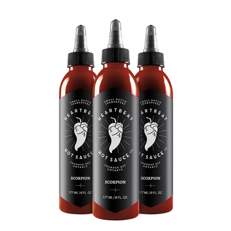 Heartbeat Hot Sauce Co. | Scorpion, 6 Oz. 3 Pack