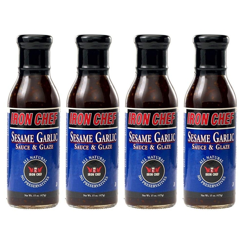 Iron Chef Sesame Garlic Sauce And Glaze,, 4 Count (Pack Of 4)