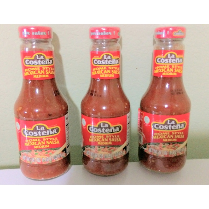 La Costena Salsa 16.7Oz Bottle (Pack Of 3) (Homestyle Mexican - Medium)