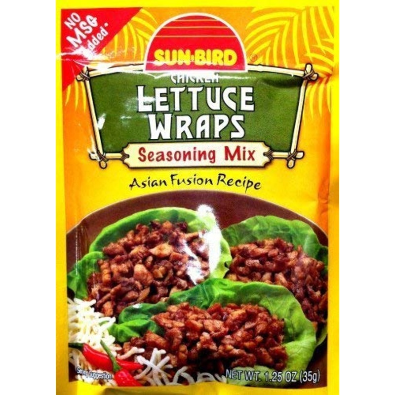 Lettuce Wrap Seasoning Mix Packets - Asian Fusion Recipe For Chicken - 1.25 Ounce Each (Pack Of 4)