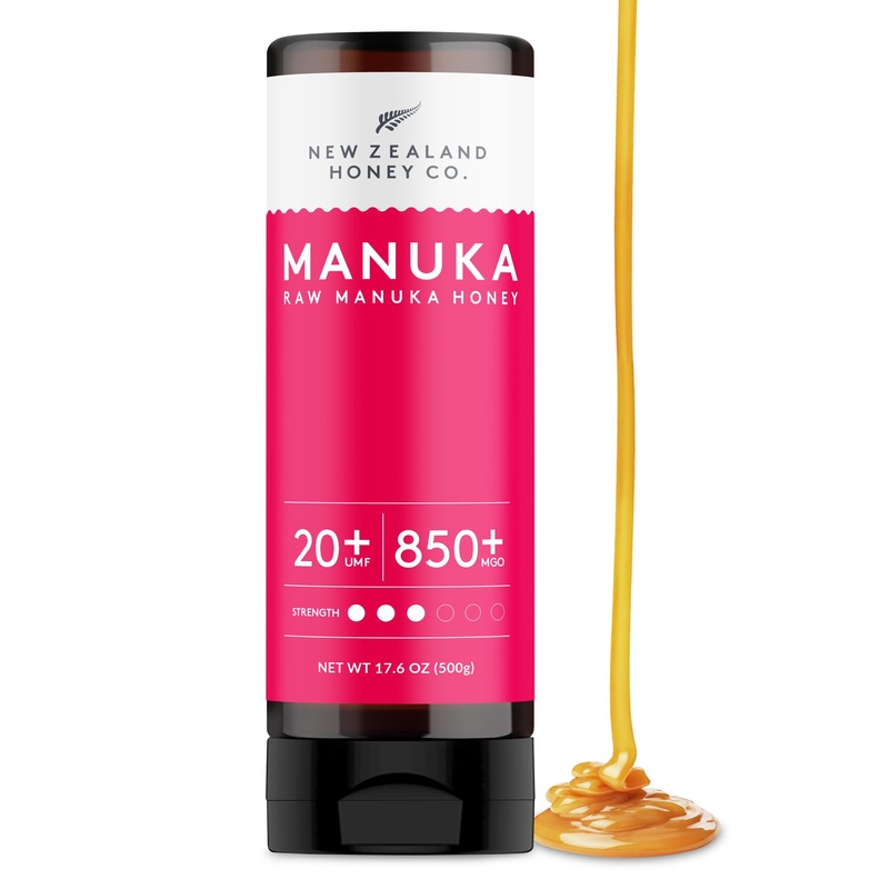 New Zealand Honey Co. Pure Manuka Honey Umf 20+ Squeezy | 500G | 17.6Oz | Squeezable Umf Manuka Honey