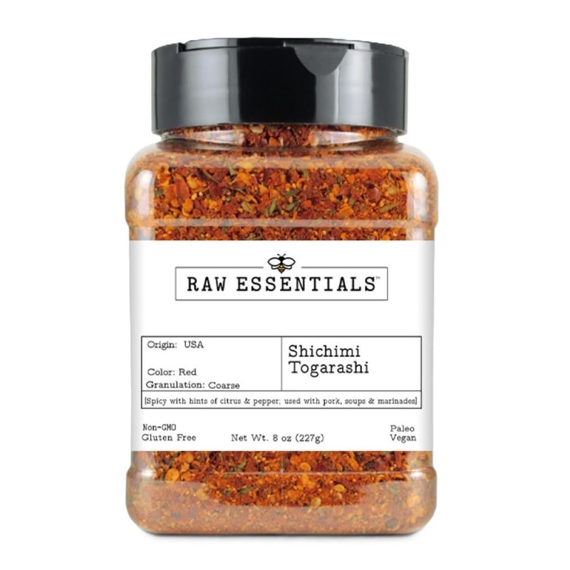 Raw Essentials Shichimi Togarashi - A Bold Japanese Spice Blend With Spicy, Citrusy, And Peppery Notes - Elevates Ramen, Sushi,