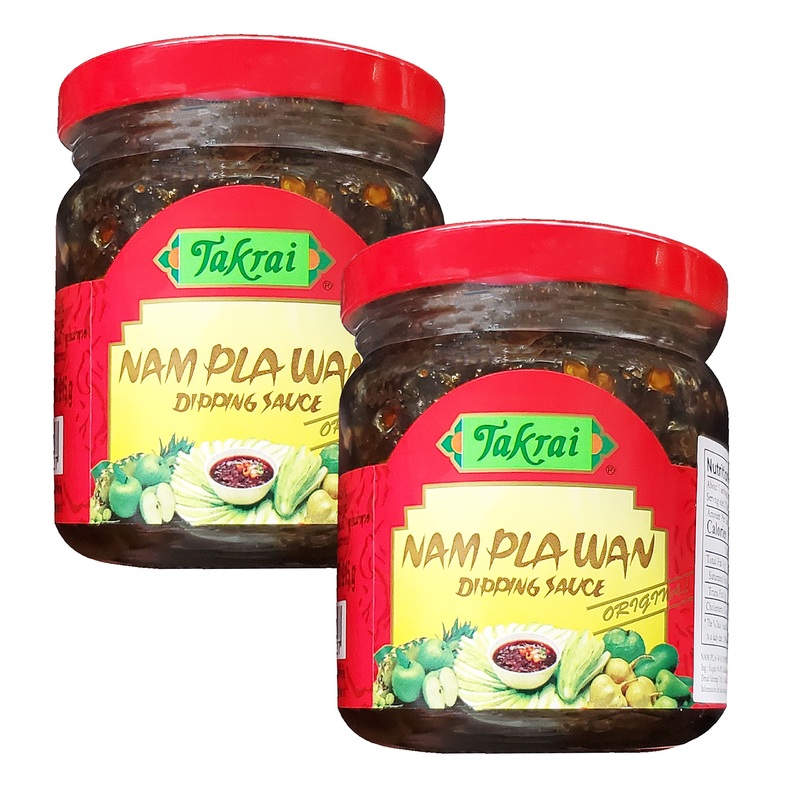 Takrai Nam Pla Wan Original Dipping Sauce (2 Pack, Total Of 15.16Oz) Brown 215 G.