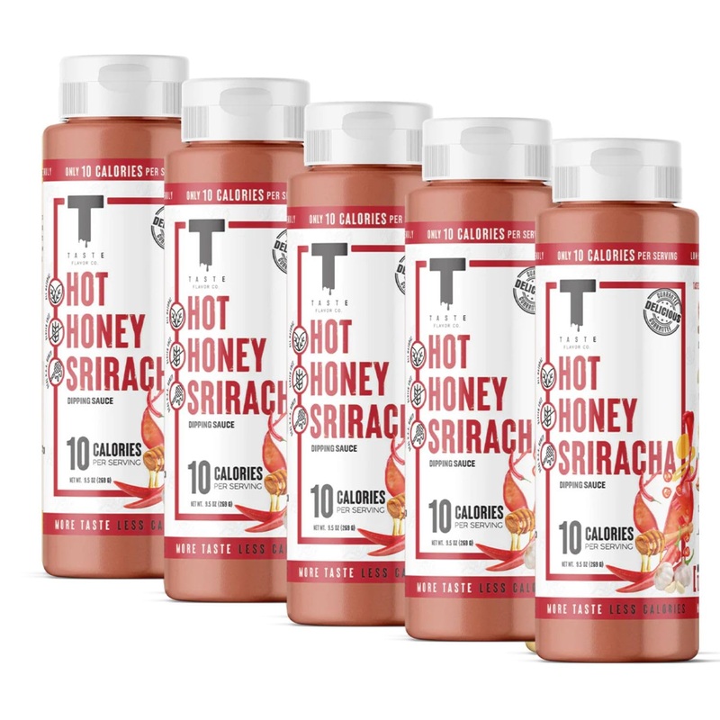Taste Flavor Co. Grilling, Dipping Sauce And Marinade, Great Tasting, Low-Calorie Sauces, Keto Friendly, No Oils (5 Pack, Hot Ho