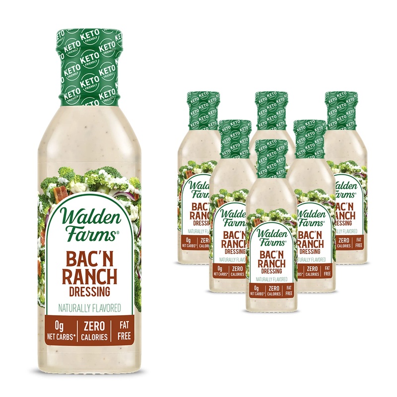 Bacon Ranch Dressing Calorie Free, 12 Fl Oz (Pack Of 6)