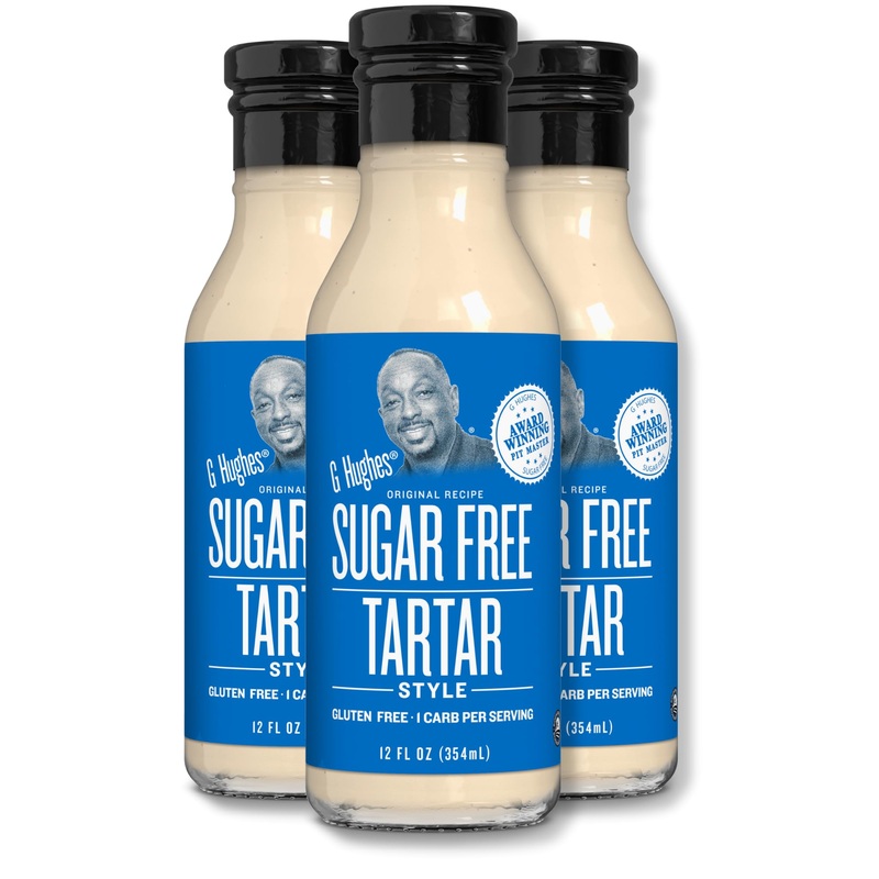 G Hughes Sugar Free Tartar Style Sauce - Tartar Sauce For Fish, Gluten Free Seafood Sauce, Great Tasting Healthy Sauce, No Added