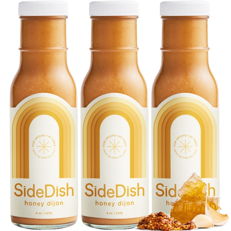 Honey Dijon Dressing (Pack Of 3) - Seed Oil Free Salad Dressing Made W/Avocado Oil - Refined Sugar Free, Dairy & Gluten Free Dip