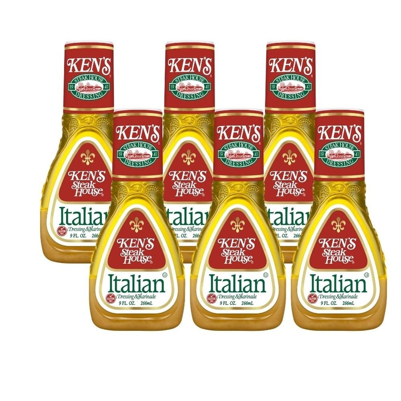 Ken's Steak House Italian Dressing & Marinade, 9 Fl Oz, Pack of 6  Flavorful Salad Dressing & Marinade for Delicious Meals