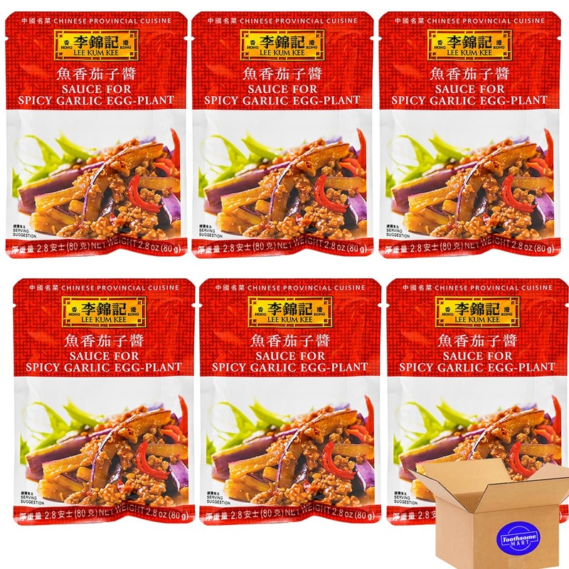 L K K Spicy Garlic Egg-Plant Asian Sauce 2.8Oz/80G 6Pack
