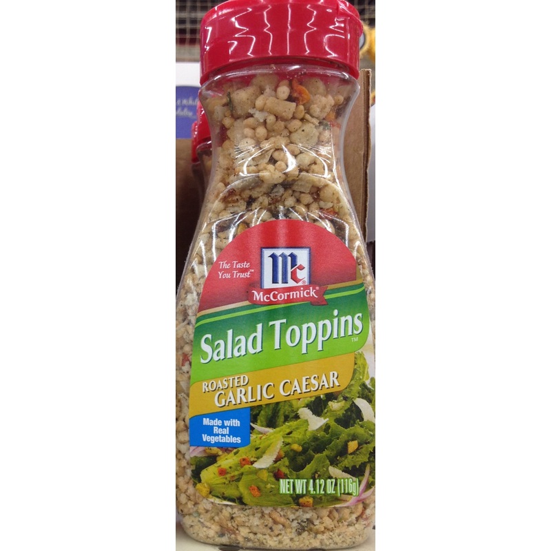 Mccormick Salad Toppins - Roasted Garlic Caesar 4.12Oz (5 Pack)