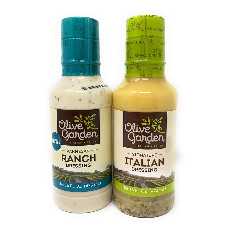 Olive Garden Signature Italian Dressing (16 Fl Oz) Olive Garden Parmesan Ranch Dressing (16 Fl Oz)! (2 Pack) Salad Dressing! Del