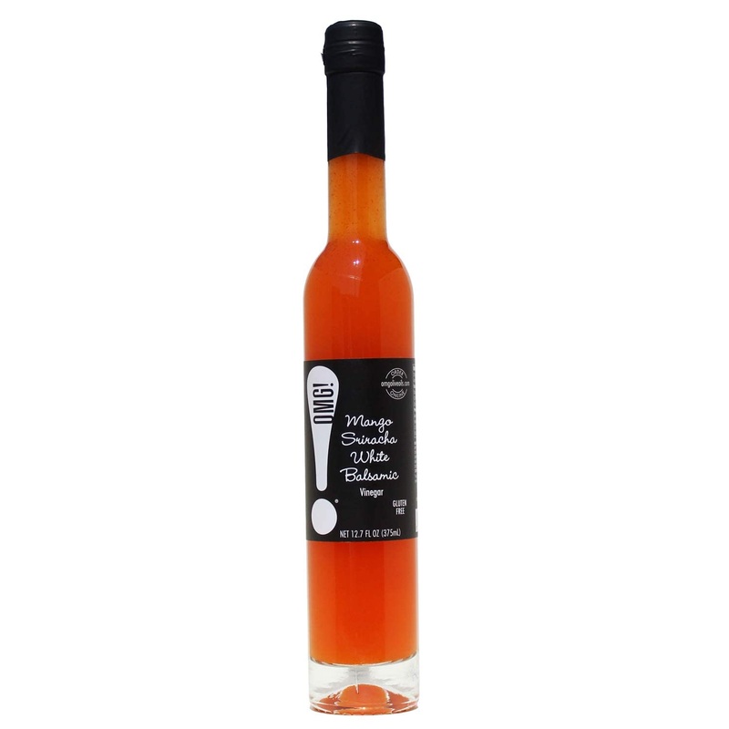 Omg! Oils: Gourmet Mango Sriracha White Balsamic Vinegar (Perfect For Dipping, Marinades, Glazing And Topping!), 375Ml/12.7Oz
