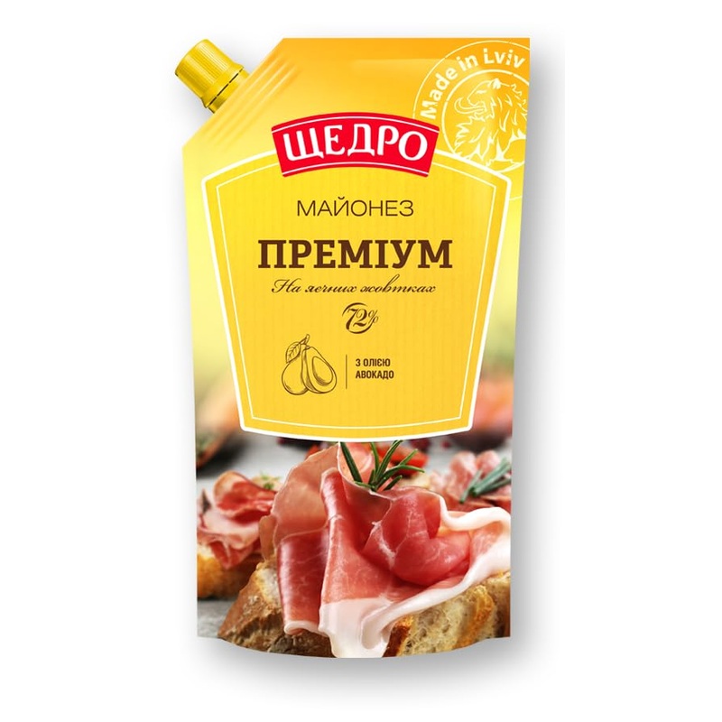 Schedro Mayonnaise Premium Gmo Free 19.40 Oz / 550 Gr Product Of Ukraine (2 Pack)