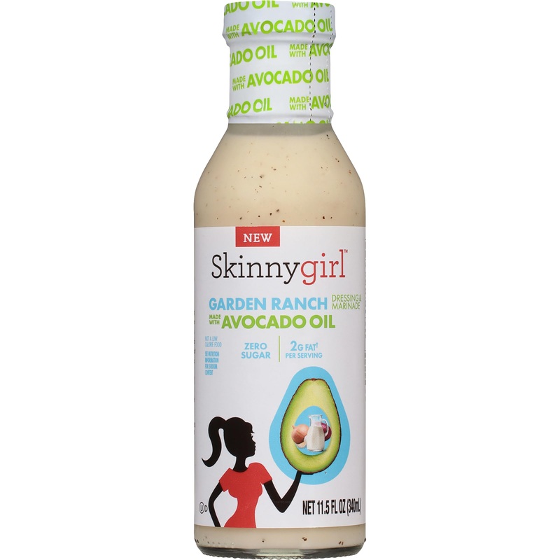 Skinnygirl Sugar Free Gluten Free Avocado Oil Salad Dressing, Garden Ranch, 11.5 Ounce