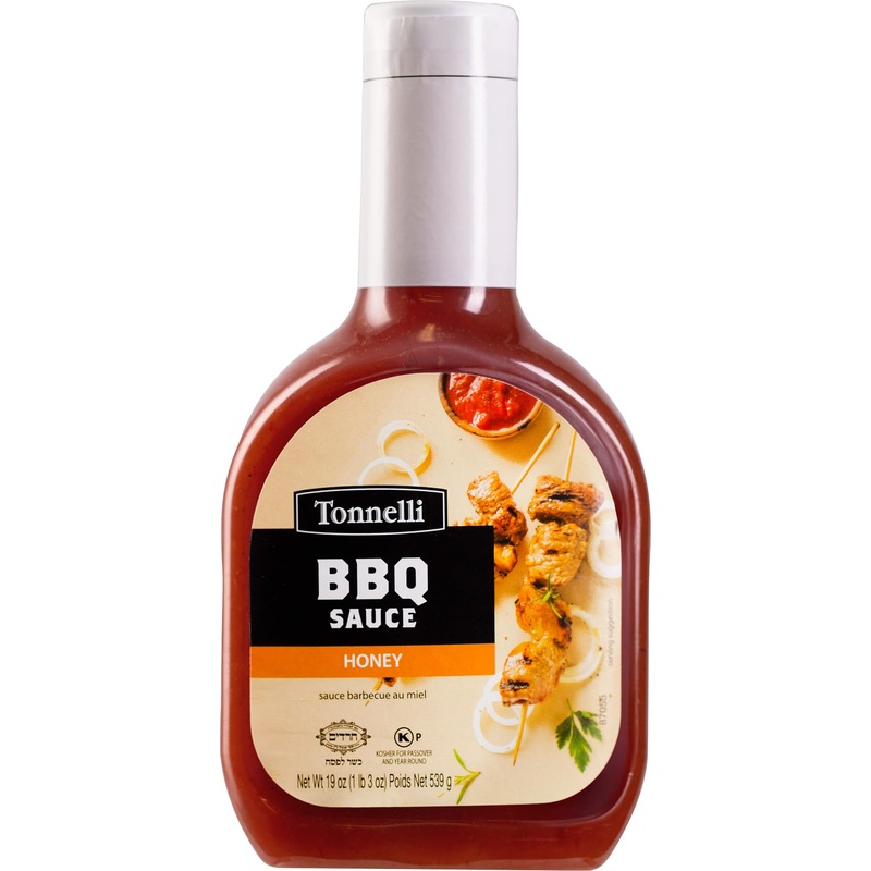 Tonnelli Tonelli Honey Bbq Sauce, 19Oz | Rich Barbecue Sauce | Great For Cooking & Marinades | Kosher For Passover