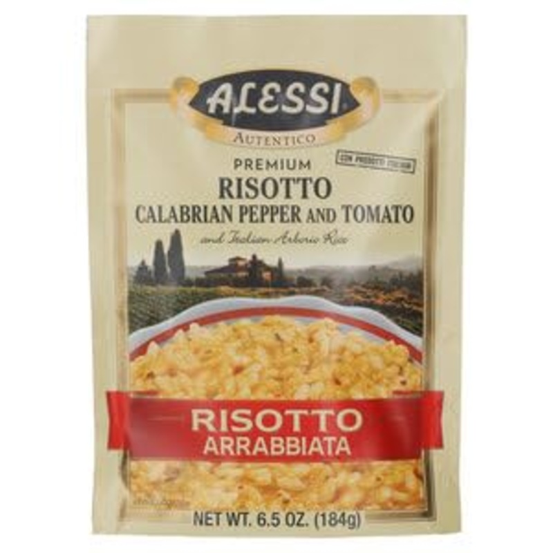 Alessi Autentico, Premium Seasoned Risotto, Italian Arborio Rice, Easy To Prepare, 6.5 Ounce (Arrabbiata, Pack Of 6)