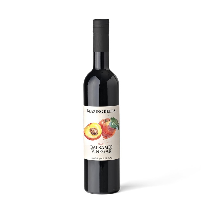 Blazing Bella Peach Balsamic Vinegar 16.9 Fl Oz