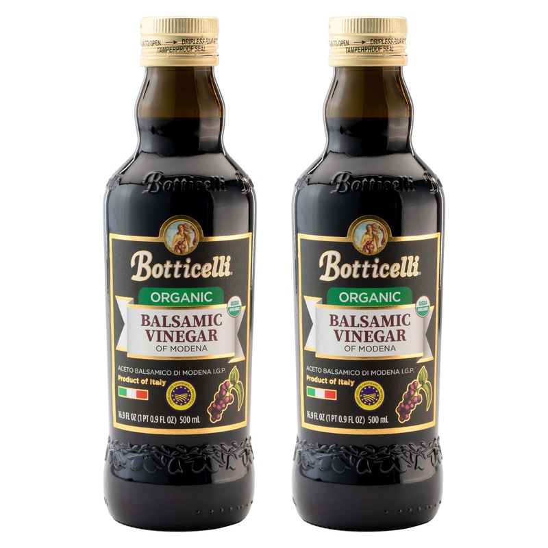 Botticelli Balsamic Vinegar | 2-Pack | 16.9 Oz Each (Balsamic Organic Vinegar)