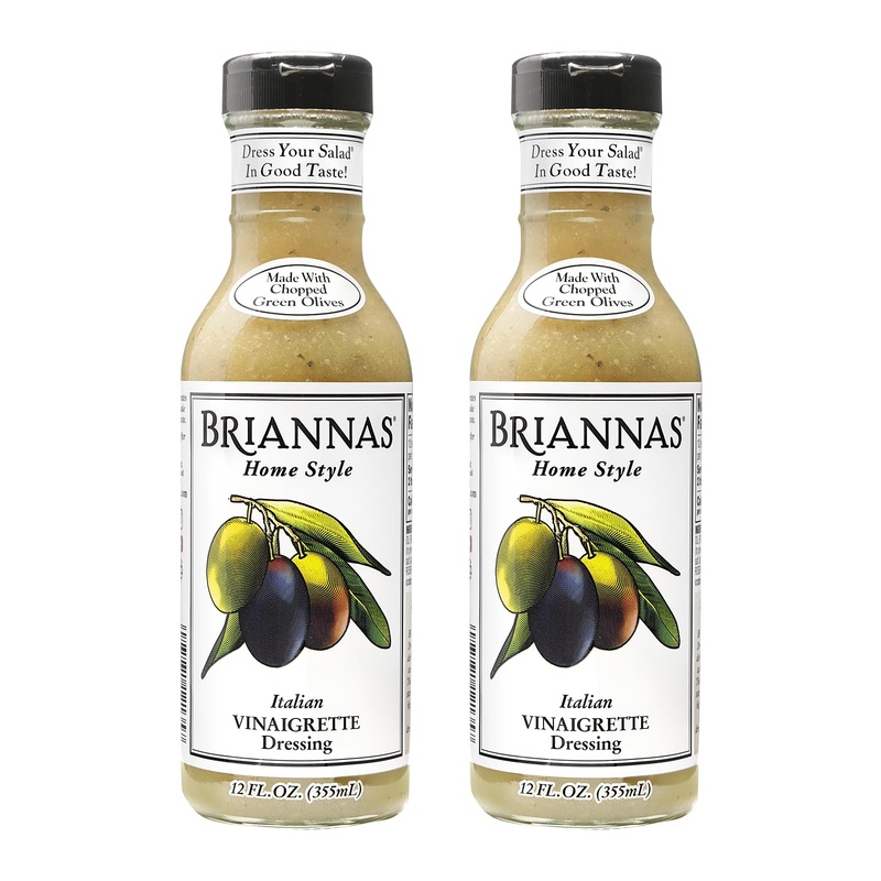 Briannas - Home Style Italian Vinaigrette Dressing - Fine Salad Dressing Made With Premium Ingredients - Gluten Free & Low Sugar