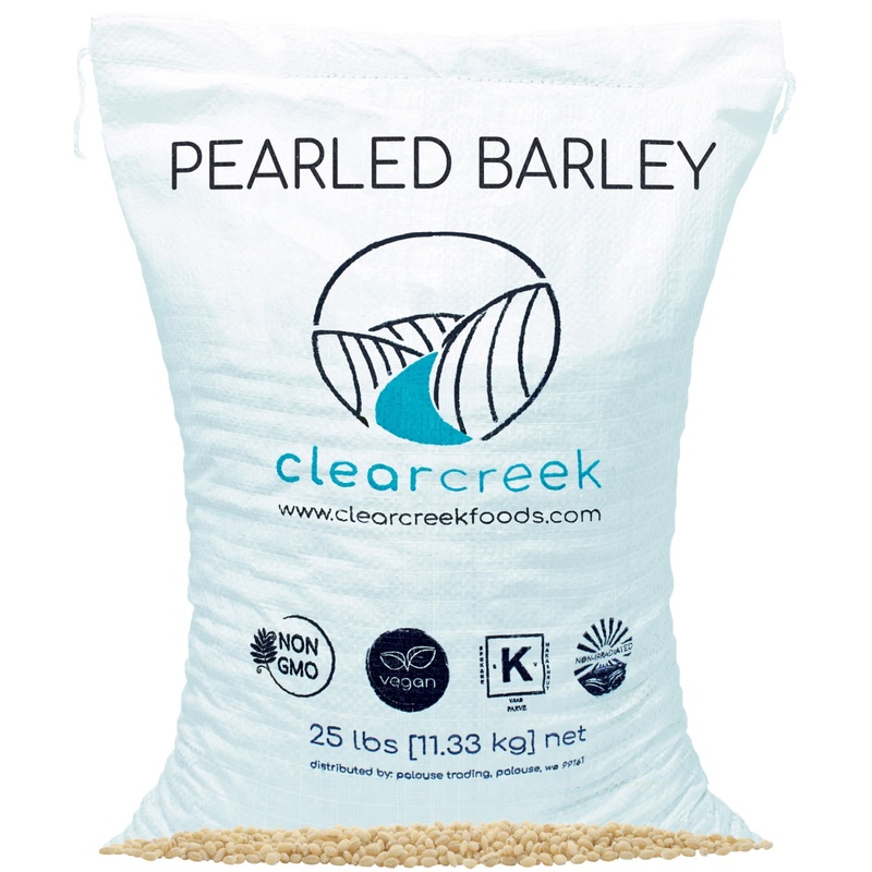 Certified Glyphosate Residue Free Pearl Barley | 25 Lb Poly Bag | Non-Gmo | Kosher | Vegan | Non-Irradiated