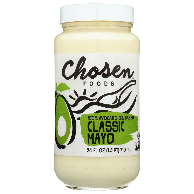 Chosen Foods 100% Avocado Oil Mayo, Gluten Free & Non-Gmo, 24 Oz (Pack Of 6)