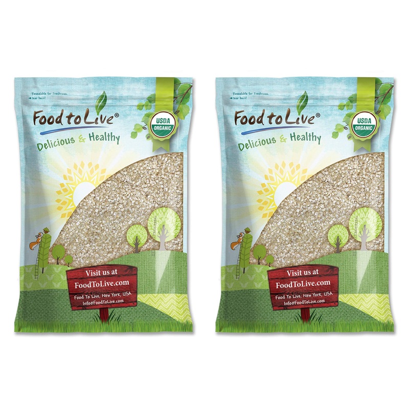 Food To Live Organic White Quinoa Flakes, 14 Pounds - Non-Gmo Pressed Quinoa Seeds, Vegan, Kosher, Bulk, High In Protein, Ribofl