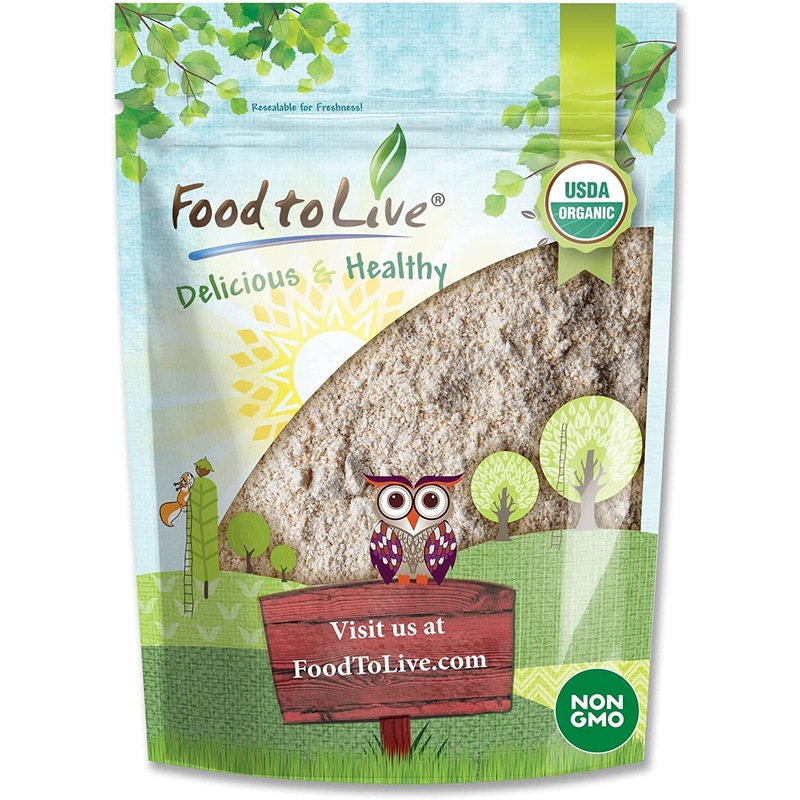 Food To Live Organic Whole Grain Buckwheat Flour, 5 Pounds - Non-Gmo, Kosher, Unbleached, Unbromated, Unenriched, Stone Ground,