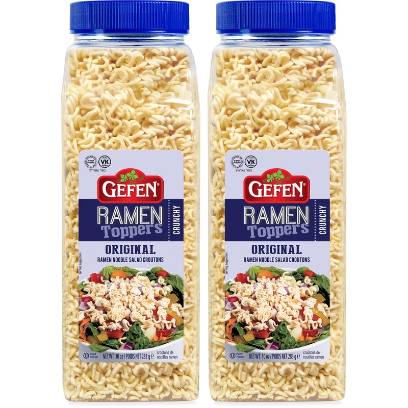 Gefen Ramen Salad Toppers, 10 Oz (2 Pack) | Ready To Use | Crunchy Salad Topping | Ramen Noodle Crunch | Soup Toppers
